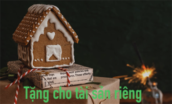 Tặng cho tài sản riêng