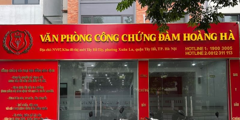 Văn phòng công chứng tại quận Tây Hồ