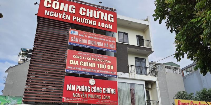 Văn phòng công chứng tại quận Long Biên