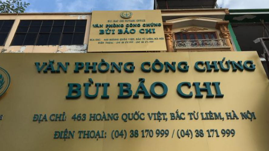 Văn phòng công chứng tại Quận Bắc Từ Liêm