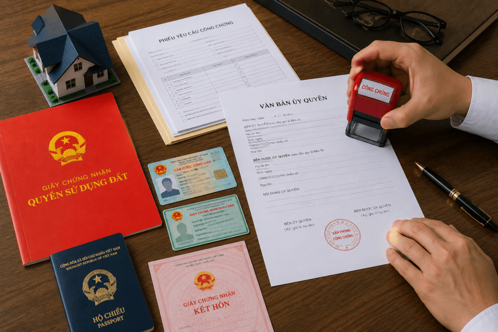 hồ sơ công chứng giấy ủy quyền