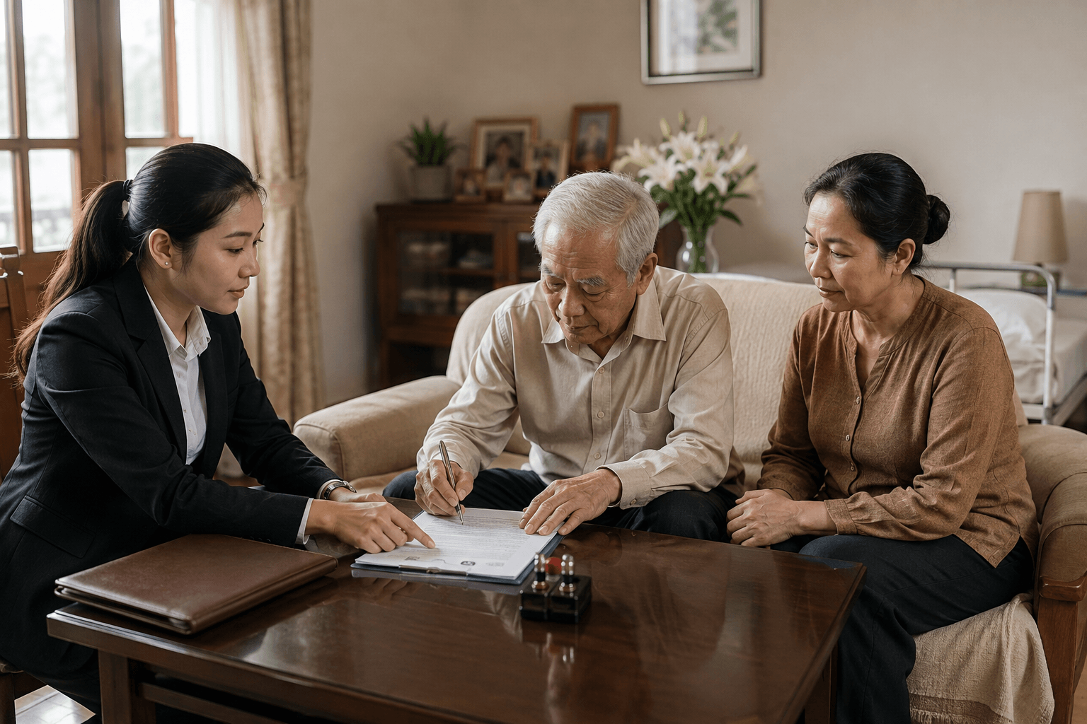 công chứng di chúc tại nhà