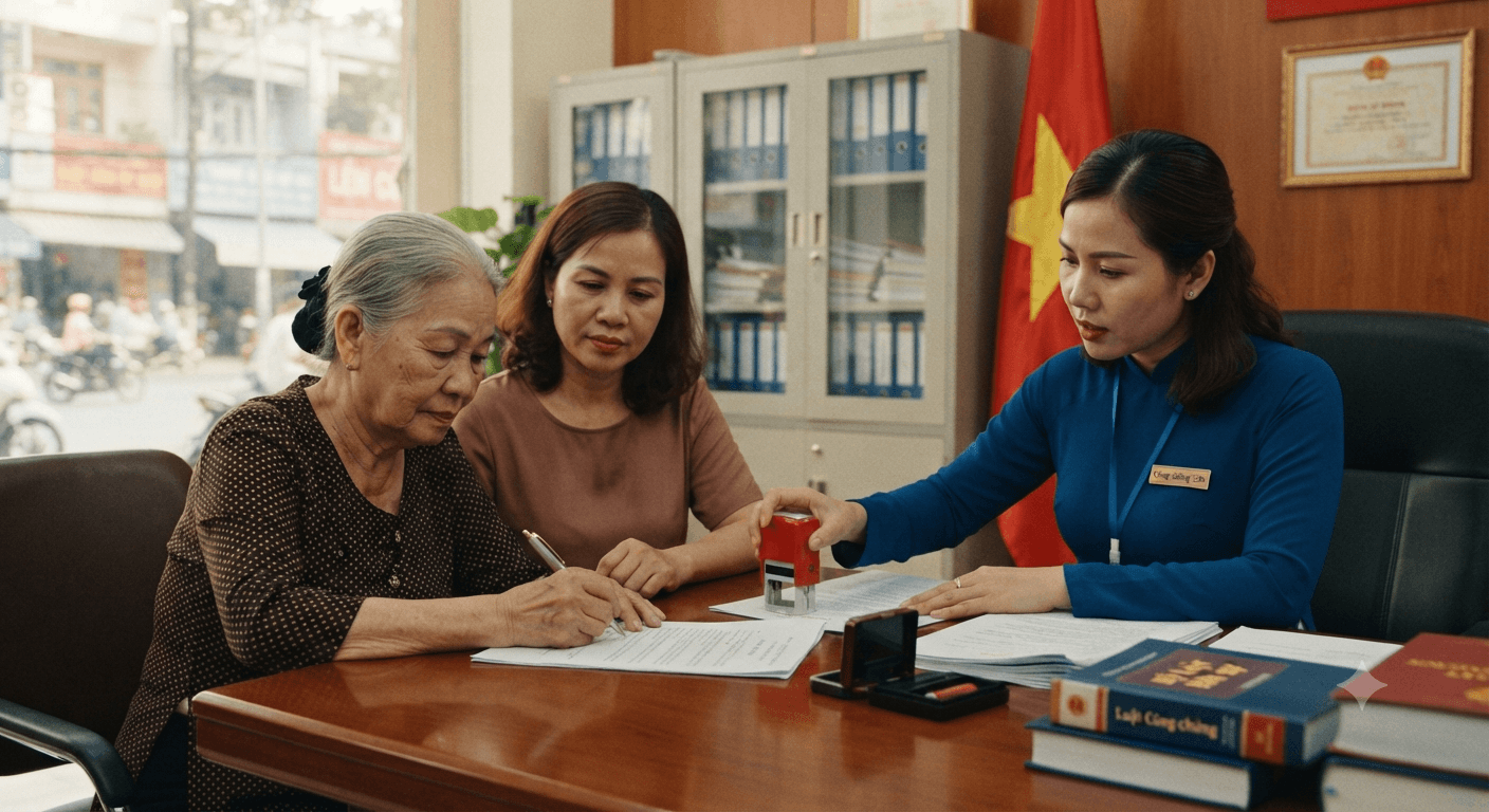 Công chứng ủy quyền cho người thân là gì?