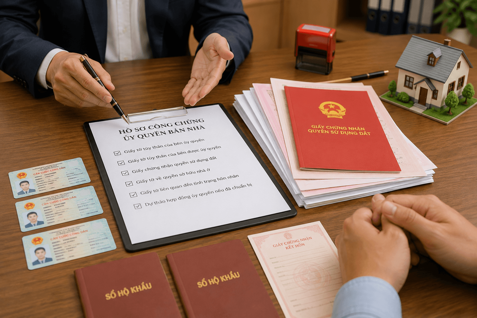 Hồ sơ công chứng ủy quyền bán nhà