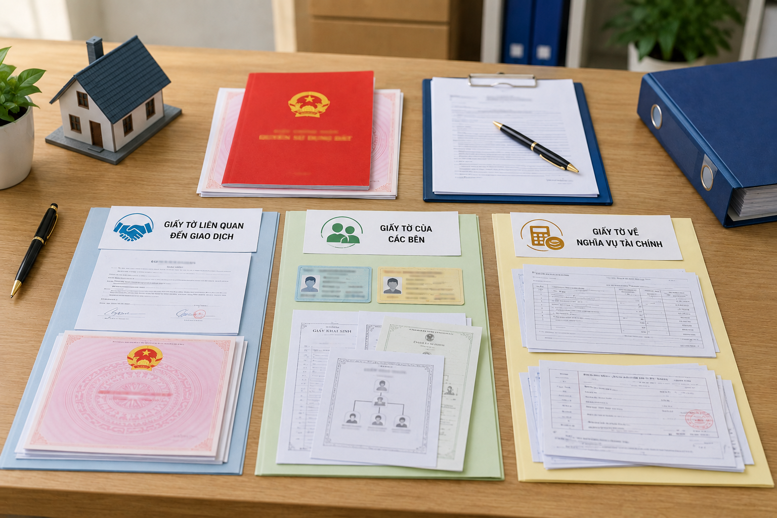 hồ sơ sang tên sổ đỏ sau khi công chứng gồm những gì