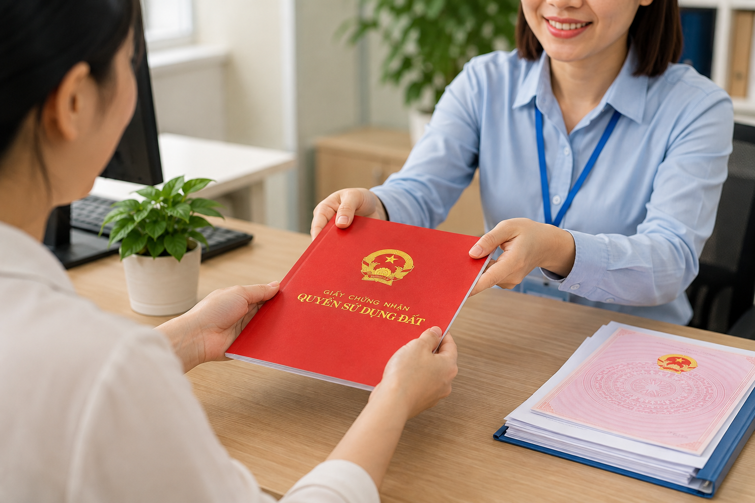 nhận kết quả sang tên