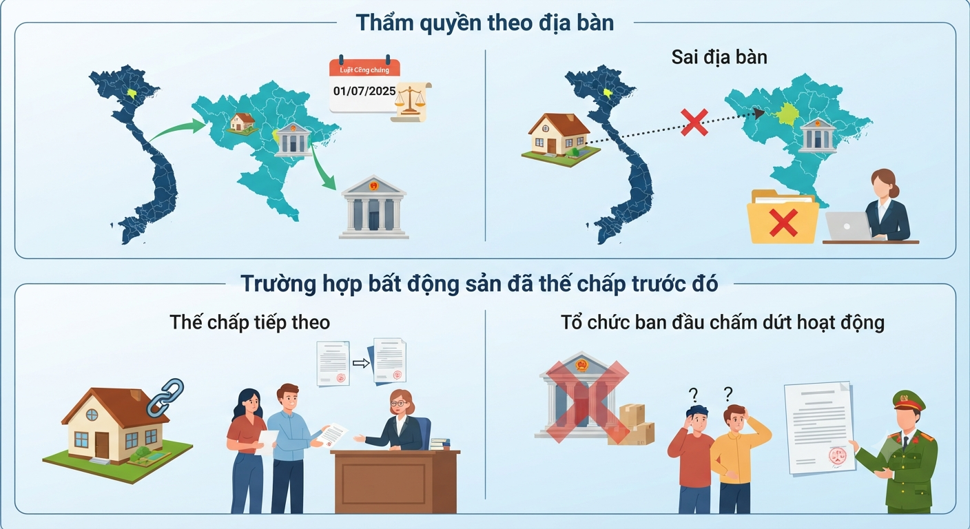 thẩm quyền công chứng hợp đồng thế chấp nhà đất