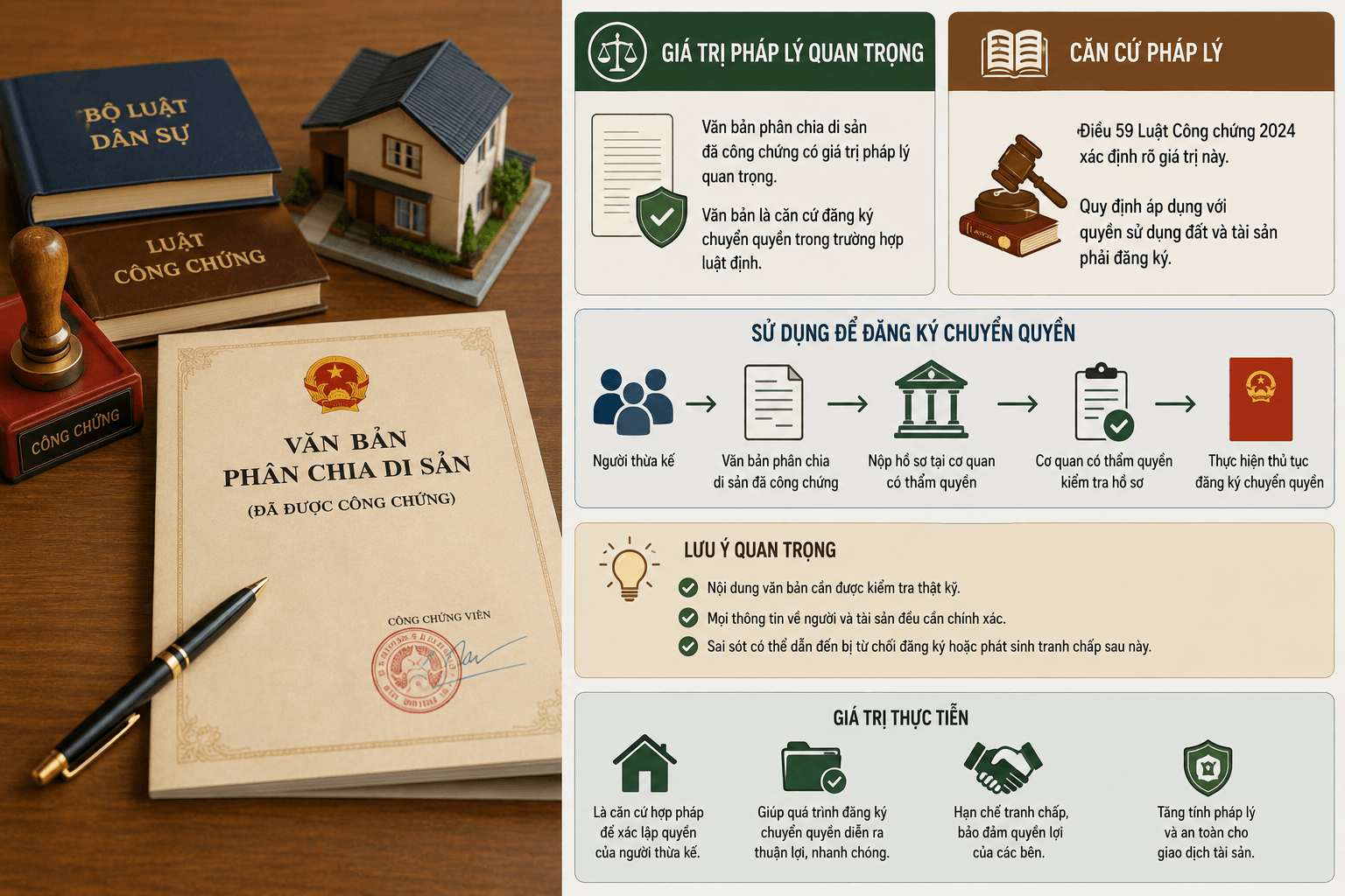 Văn bản phân chia di sản có giá trị gì?