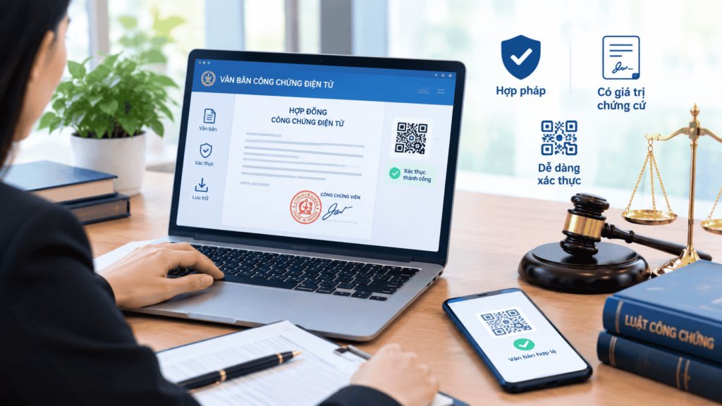 Công chứng online có giá trị pháp lý không?