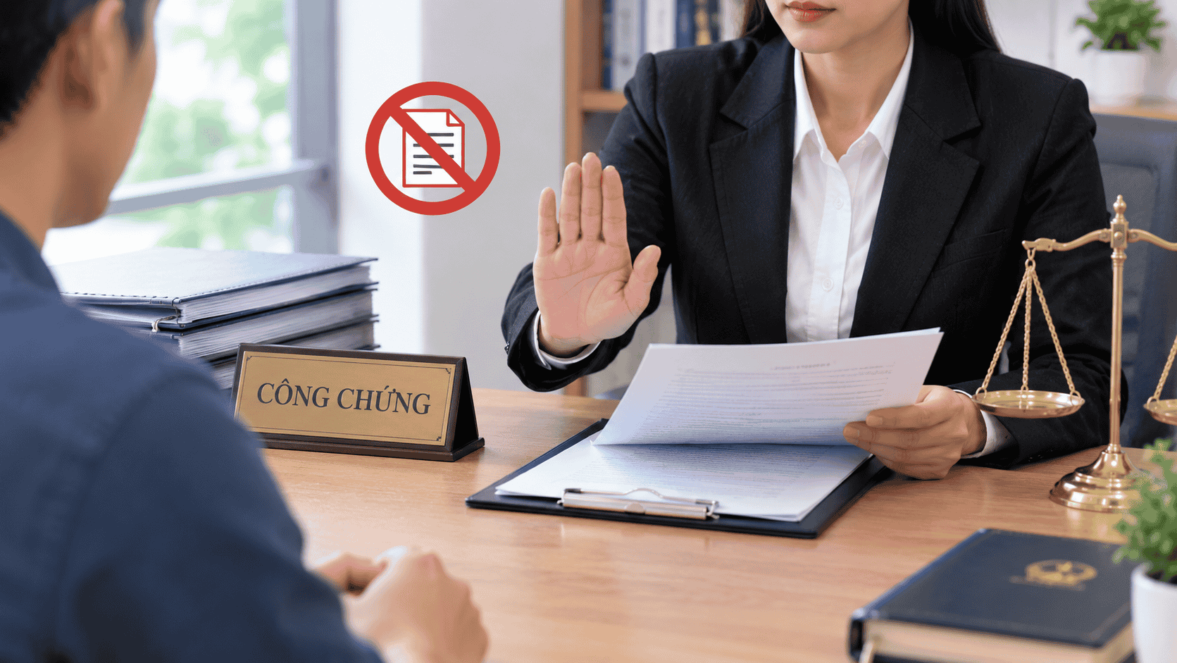 Công chứng viên có được từ chối công chứng không?