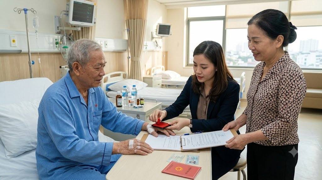 Hồ sơ công chứng cho người đang điều trị tại bệnh viện